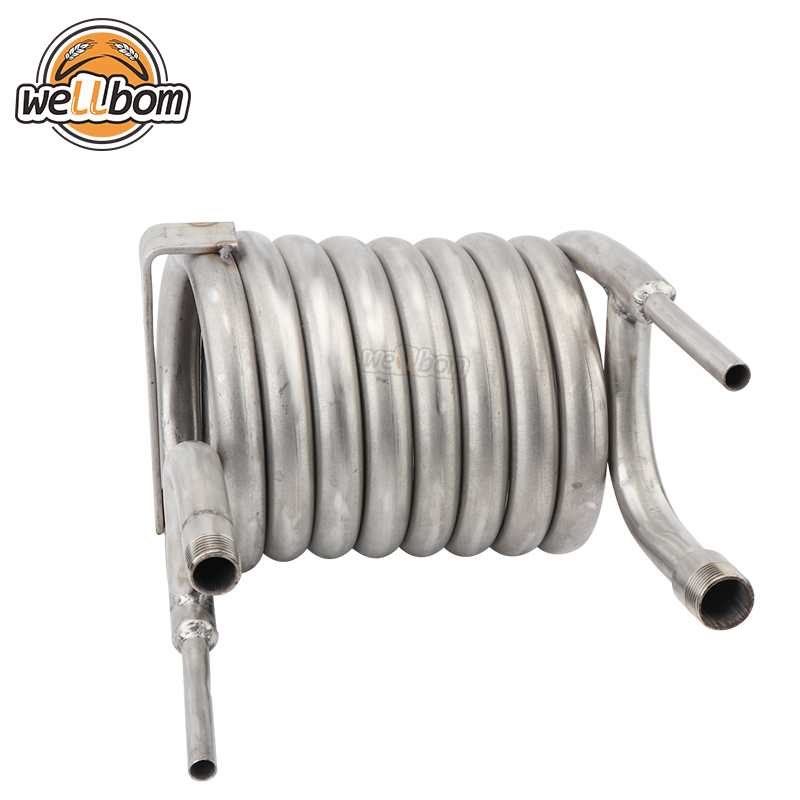 Stainless Steel 304 Counterflow Wort Chiller Brewing Equipment Wort Cooling Coil for Homebrew Garden Hose Fittings